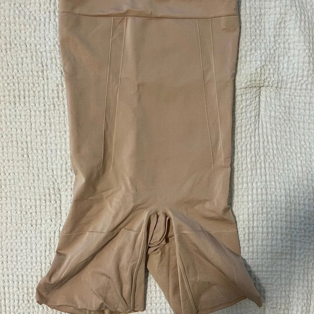 SPANX cream Shapewear with core and thigh coverage
